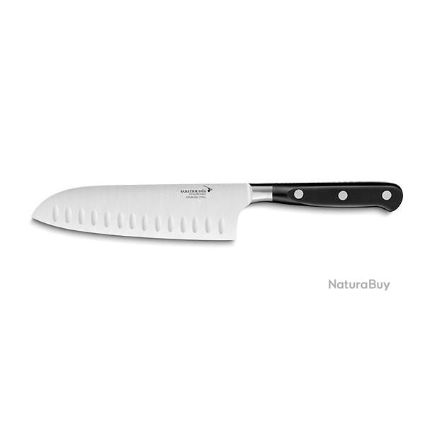 Couteau Japonais Santoku Deglon Ideal Sabatier DEG - Santoku alv�ol�