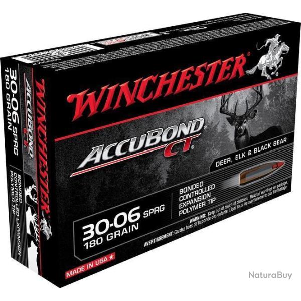 Munitions Winchester Cal.30-06 Accubond CT 180gr 11.66g par 60