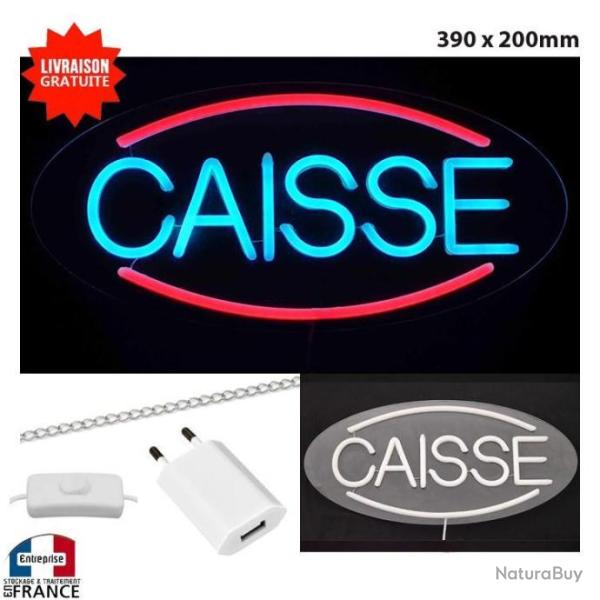 Panneau enseigne lumineuse N�on led verre acrylique � suspendre CAISSE pour forain stand