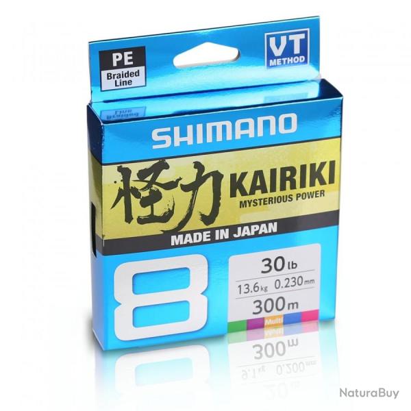 Tresse Shimano Kairiki 8 300m Multicolor 19/100