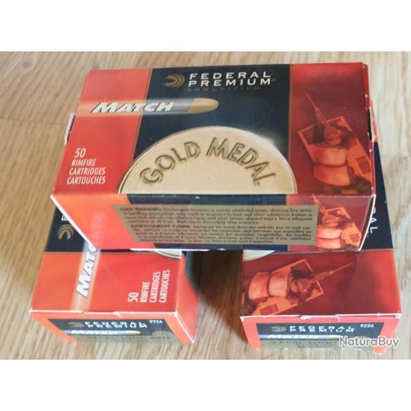 .22lr Federal gold medal match boite 50