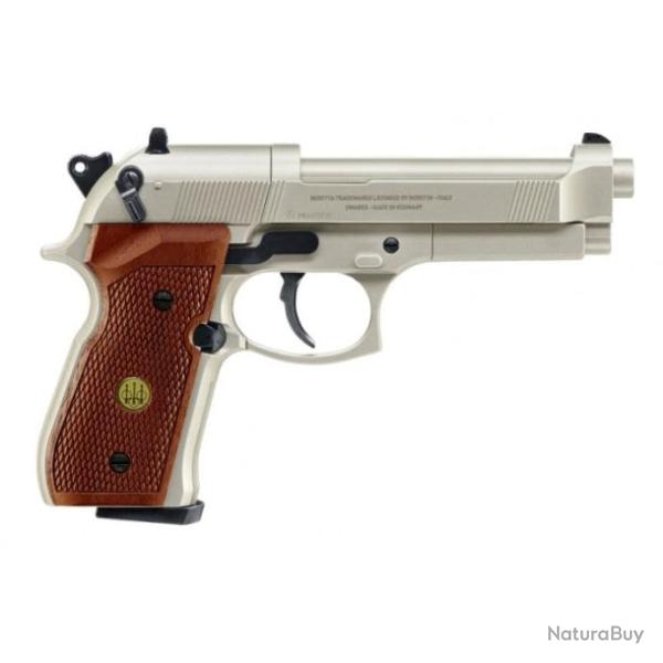 Pistolet � plomb Beretta M92 Co2 - Cal. 4.5 Black - Nickel / bois