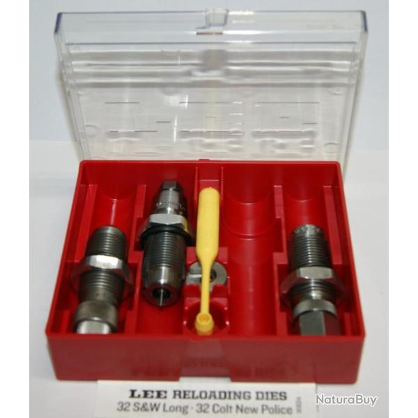 JEU D'OUTILS LEE CARBURE- 32 S&W Long.32 COLT NEW POLICE