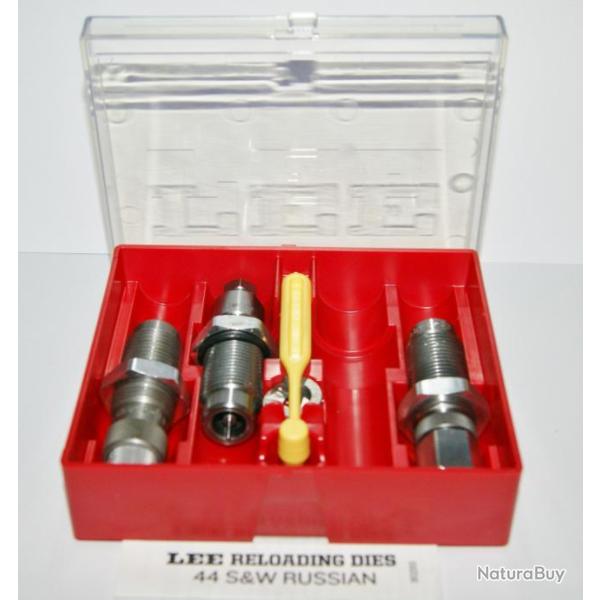 JEU DE 3 OUTILS CARBURE - LEE- CAL 44 RUSSIAN