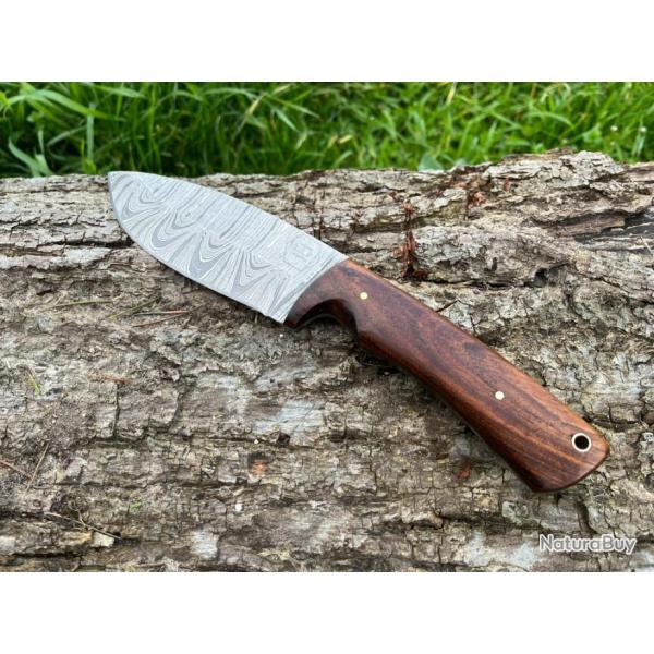 Couteau Bushcraft LLF 24,5cm damas