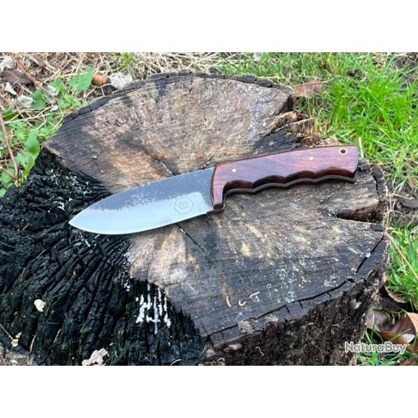 Couteau Bushcraft LLF 24,5cm acier D2 brut de forge