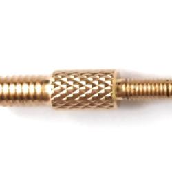 Adaptateur - R&eacute;ducteur filetage 8-32 m&acirc;le &agrave; M3 m&acirc;le