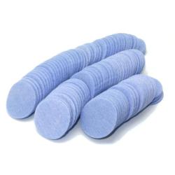 100 chiffons pour le nettoyage de canons d'armes &agrave; feu, diam&egrave;tre 50mm
