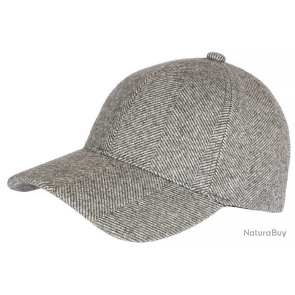Casquette Baseball Laine Gris Clair Feutre Mode et Tendance Neyva Taille unique Gris