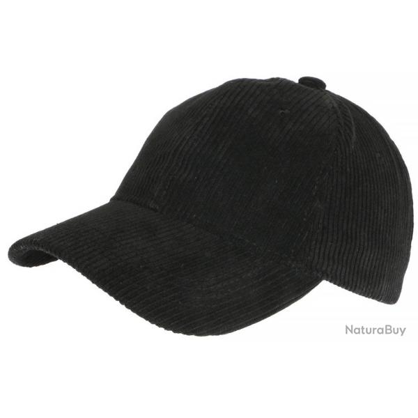 Casquette velours noir cotele classe et tendance Sneyson Taille unique Noir