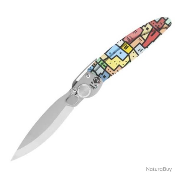 Couteau pliant K2� de Roger Orf�vre d�cor favelas