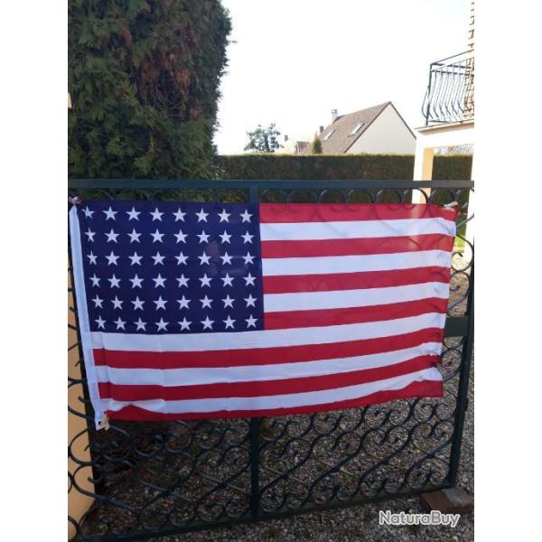 DRAPEAU USA 48 ETOILES ,POLYESTER