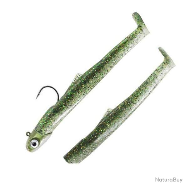 Combo Mud Diger 9cm 15g - Md 90 Green Shiner + Rech. Green Shiner (tp Kaki)