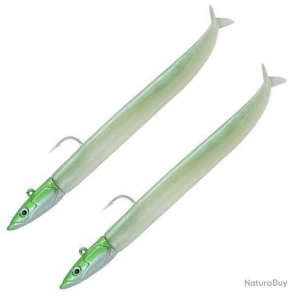 Double Combo Crazy Sand Eel 100 Off Shore - 10cm - 10g Pearl Green