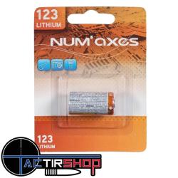 NUM'AXES - Blister 1 pile CR123 A lithium 3 V