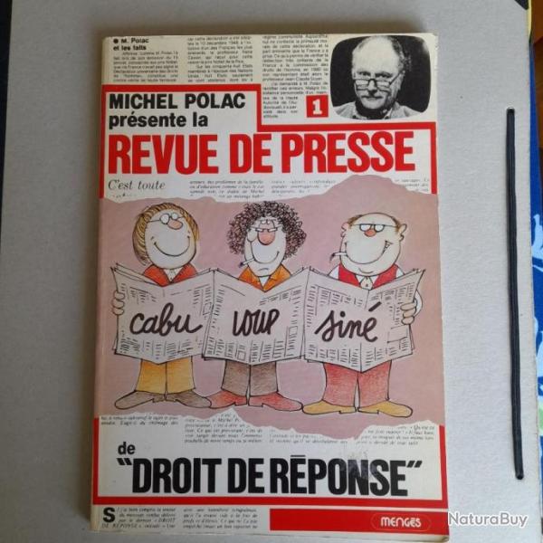 Michel Polac. La Revue de presse de Droit de rponse