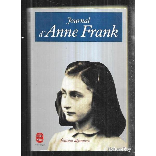 Anne Frank  Journal occupation en hollande D�portation.livre de poche n 287