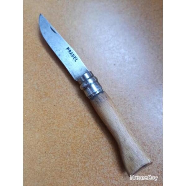 RARE COLLECTOR  COUTEAU  PRADEL  NO 7  VIROBLOC  BREVETE  .