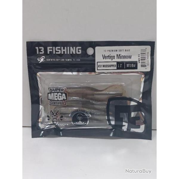 !! Leurre 13 Fishing VERTIGO MINNOW 3" !! COLORIS :  MUDSKIPPER