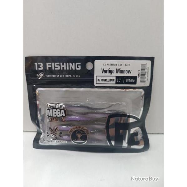 !! Leurre 13 Fishing VERTIGO MINNOW 3" !! COLORIS :  PURPLE RAIN