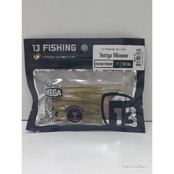 !! Leurre 13 Fishing VERTIGO MINNOW 3" !! COLORIS :  BUTTERCUP