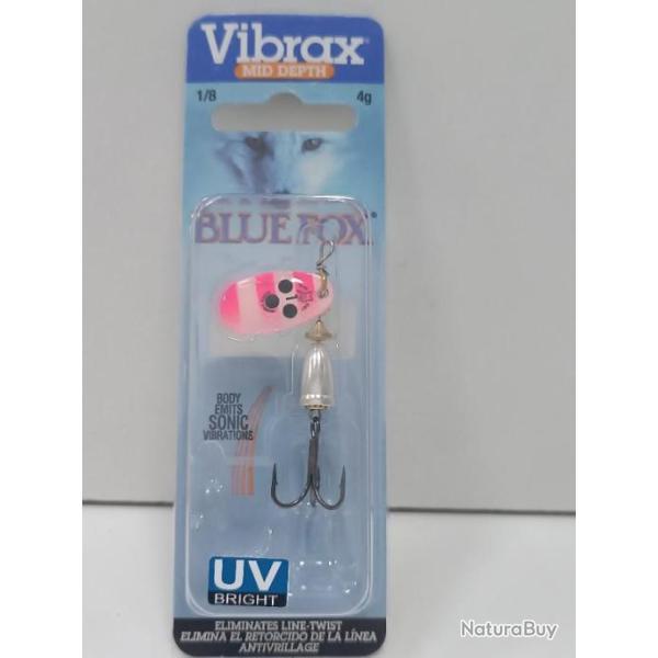 !! Cuill�re VIBRAX BLUE FOX UV 1 !! COLORIS : PWSU
