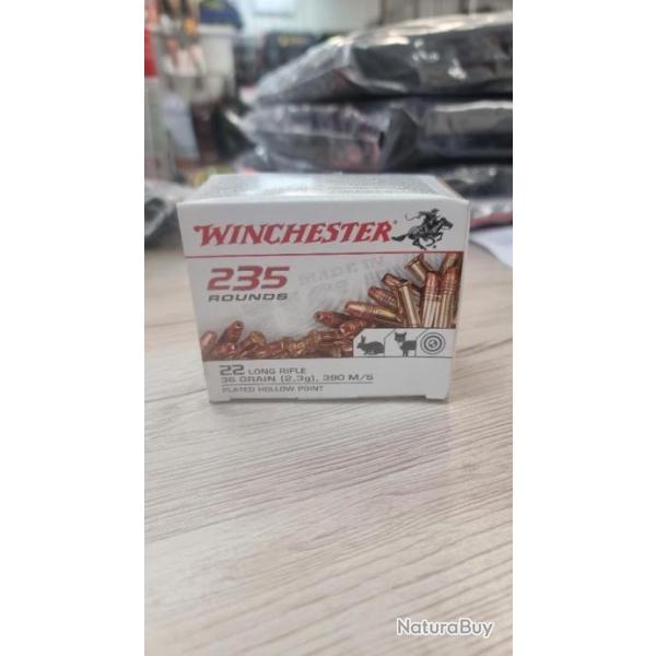 winchester 22LR bte 235 munitions 36grains x 4 boites