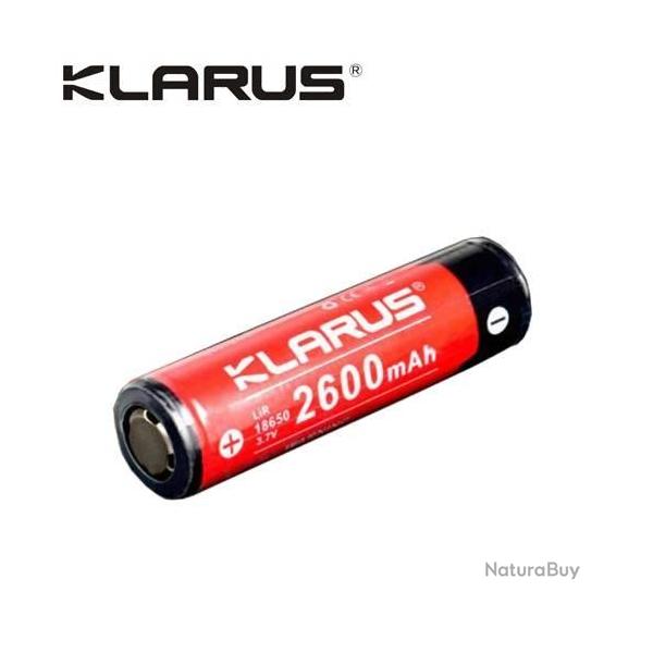Batterie Klarus 18650 - 2600 mAh 3.7V prot�g�e Li-ion
