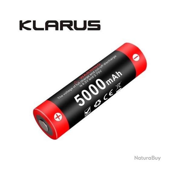 Batterie Klarus 21700 21GT-50 - 5000 mAh 3.6V prot�g�e Li-ion