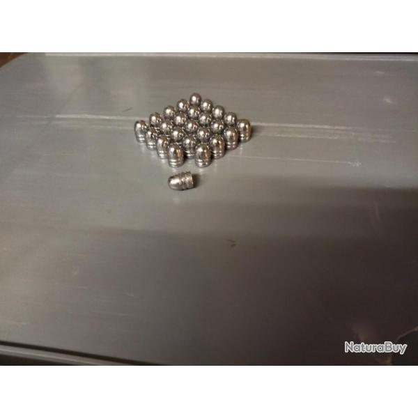 25 balles cal 36 coniques plomb