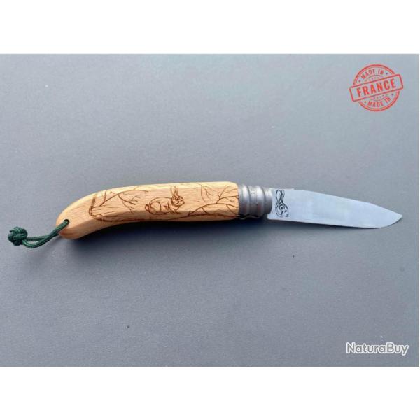 Couteau GRAVOO bois de h�tre mod�le Li�vre