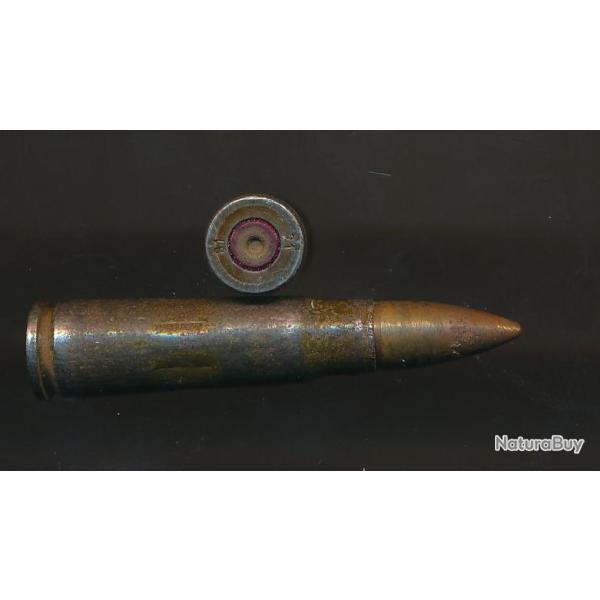 CARTOUCHE de 7,62x39 KALA Inerte de manipulation FABRICATION  pologne traces d'usage