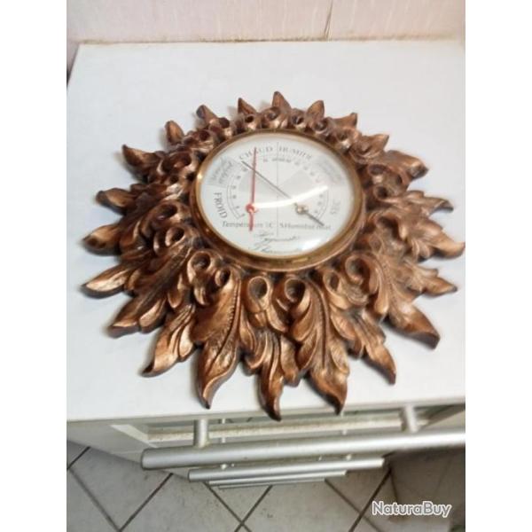 thermomtre  baromtre ancien largueur 25 cm