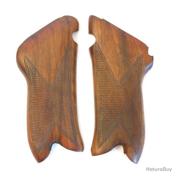 Paire de plaquettes bois originale pour P08 R�f�rence pl588 Box 186