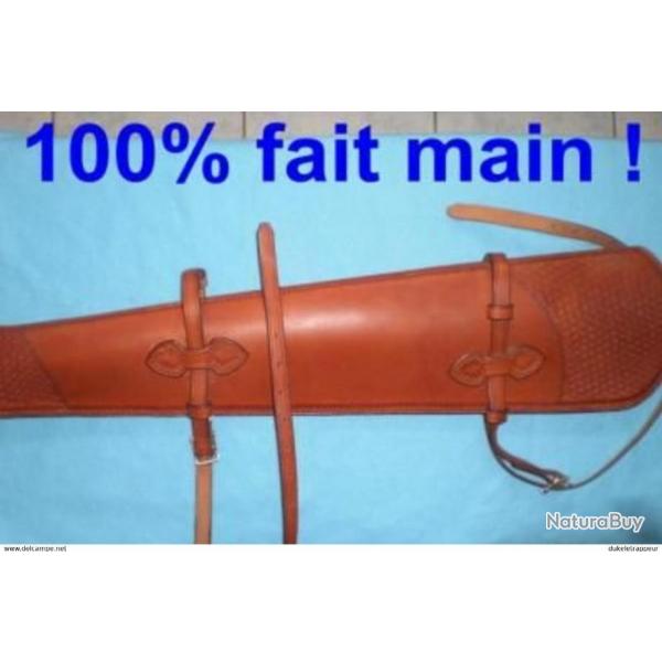 Scabbard en cuir travaill� ,Fourreau � carabine fait main !