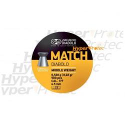 Plomb 4.5 mm JSB Match Yellow Middle weight - 4,49 mm