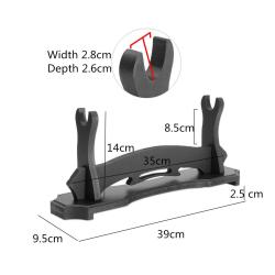 Support noir 1 place pour Katana, ninjato Wakizashi, Tanto et &eacute;p&eacute;es