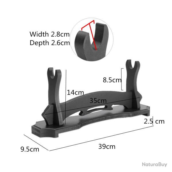 Support noir 1 place pour Katana, ninjato Wakizashi, Tanto et �p�es