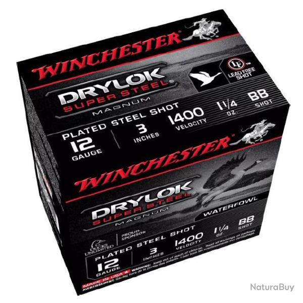 Cartouches Steel Drylok Chevreuil PBB calibre 12/76-35g Bte de 25