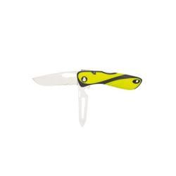 Couteau multifonctions Wichard Offshore Lame Mixte et épissoir Vert fluorescent