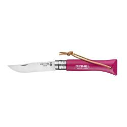 Couteau pliant Opinel Baroudeur N&deg;06 Inox Framboise