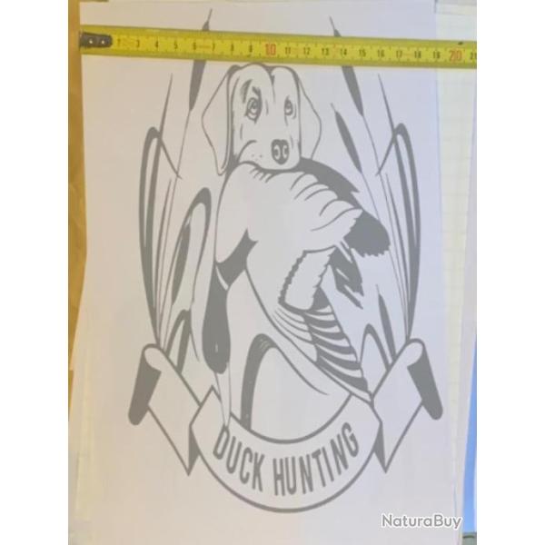 Autocollant - voiture et autres supports lisses avec feuille de transf�re . C