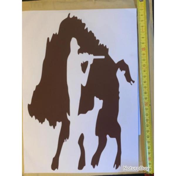 Autocollant  - voiture et autres supports lisses avec feuille de transf�re . E