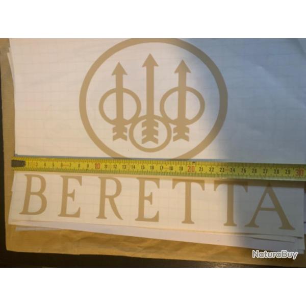 Autocollant Beretta    - voiture et autres supports lisses avec feuille de transf�re .