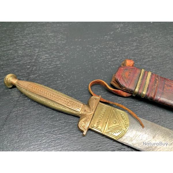 BEAU COUTEAU TOUAREG, DEBUT DU XX, TRES DECORE, AFRIQUE, NIGER, A VOIR