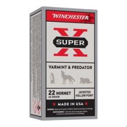 MUNITIONS WINCHESTER CALIBRE 22 HORNET HOLLOW POINT 46gr - 3g x50