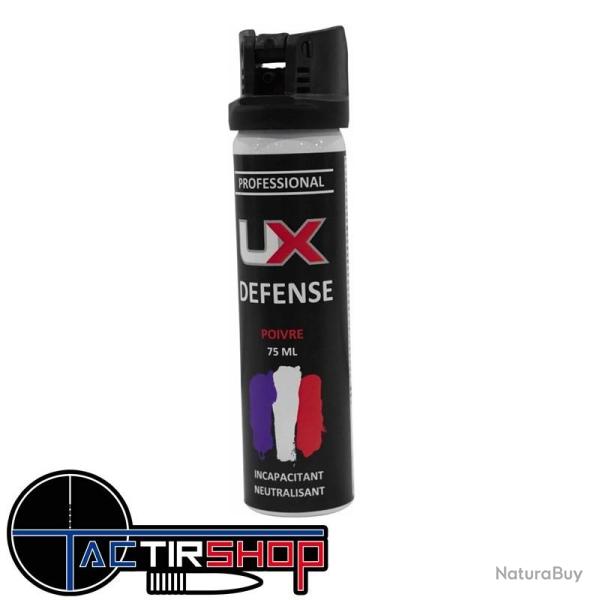 Bombe lacrymog�ne anti agression UX 75ML Gel POIVRE capot clapet