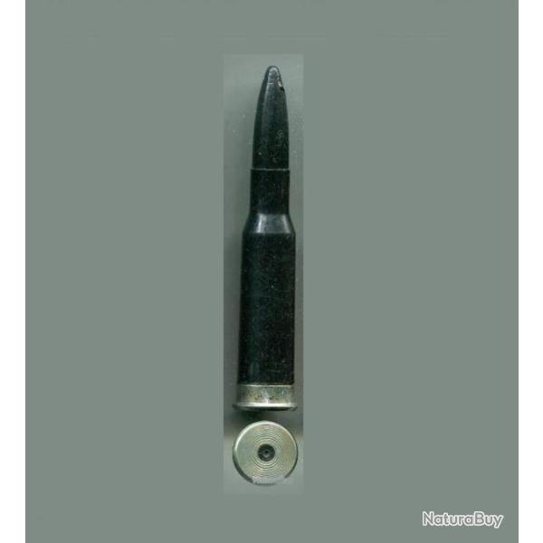 7.62 Mosin Nagant - inerte - corps bakelite noire - culot acier