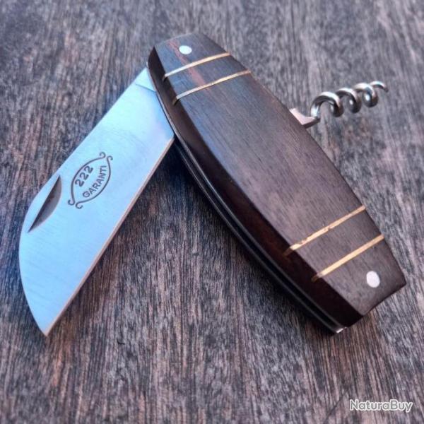 Couteau TONNEAU 2 Pi�ces Collection 222 Garanti Manche en Bois avec Poncetage