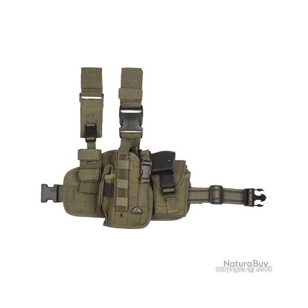 Holster molle de cuisse pour gaucher (Couleur Kaki)